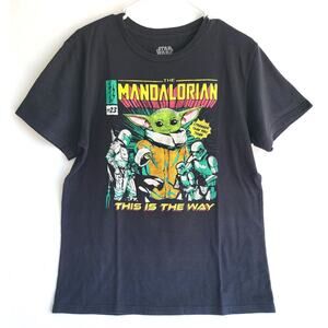 Star Wars The Mandalorian Mens Baby Yoda This Is The Way Graphic T-Shirt L